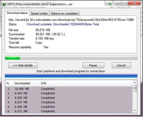 Speed download ane ,, ada yang lebih ??