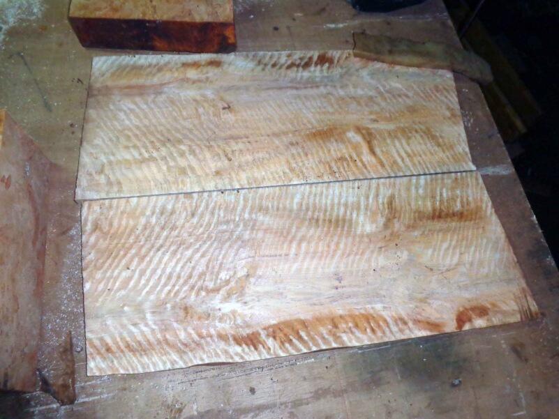 jual kayu mahogany buat gitar (luthier set)