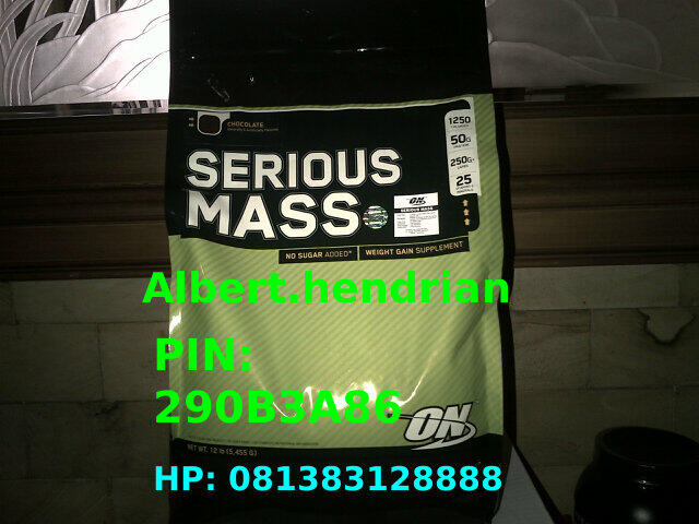 Suplemen Fitness Optimum Nutrition Serious Mass 12 lb Chocolate HARGA MURAH!!