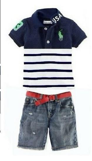 Stelan Polo Stripe Darkblue+jeans (grosir)