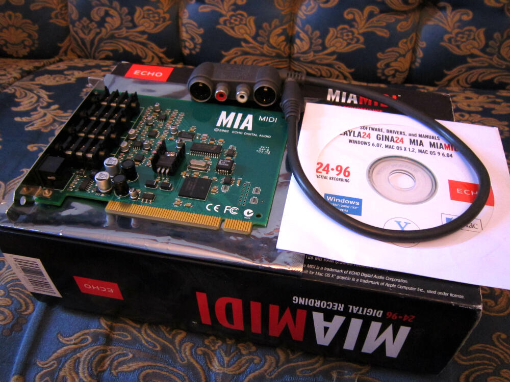 Sound Card ECHO MIA MIDI... 4 in/ 4out, full set, Kualitas Yahuuuudd....!!!