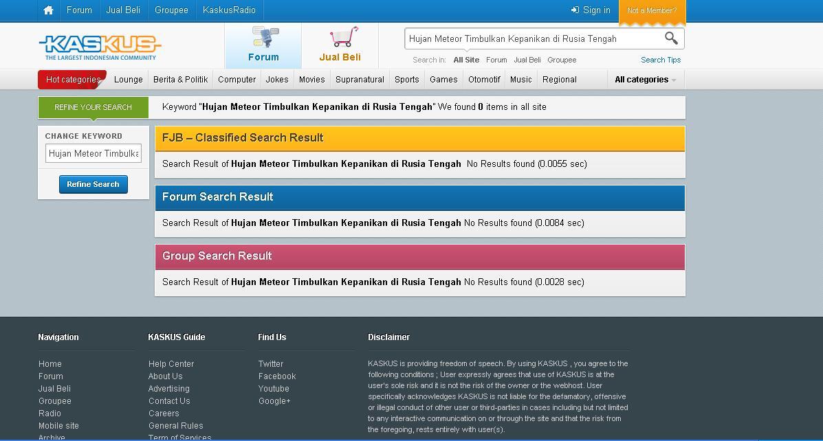 Hujan Meteor Terjadi di Rusia Tengah