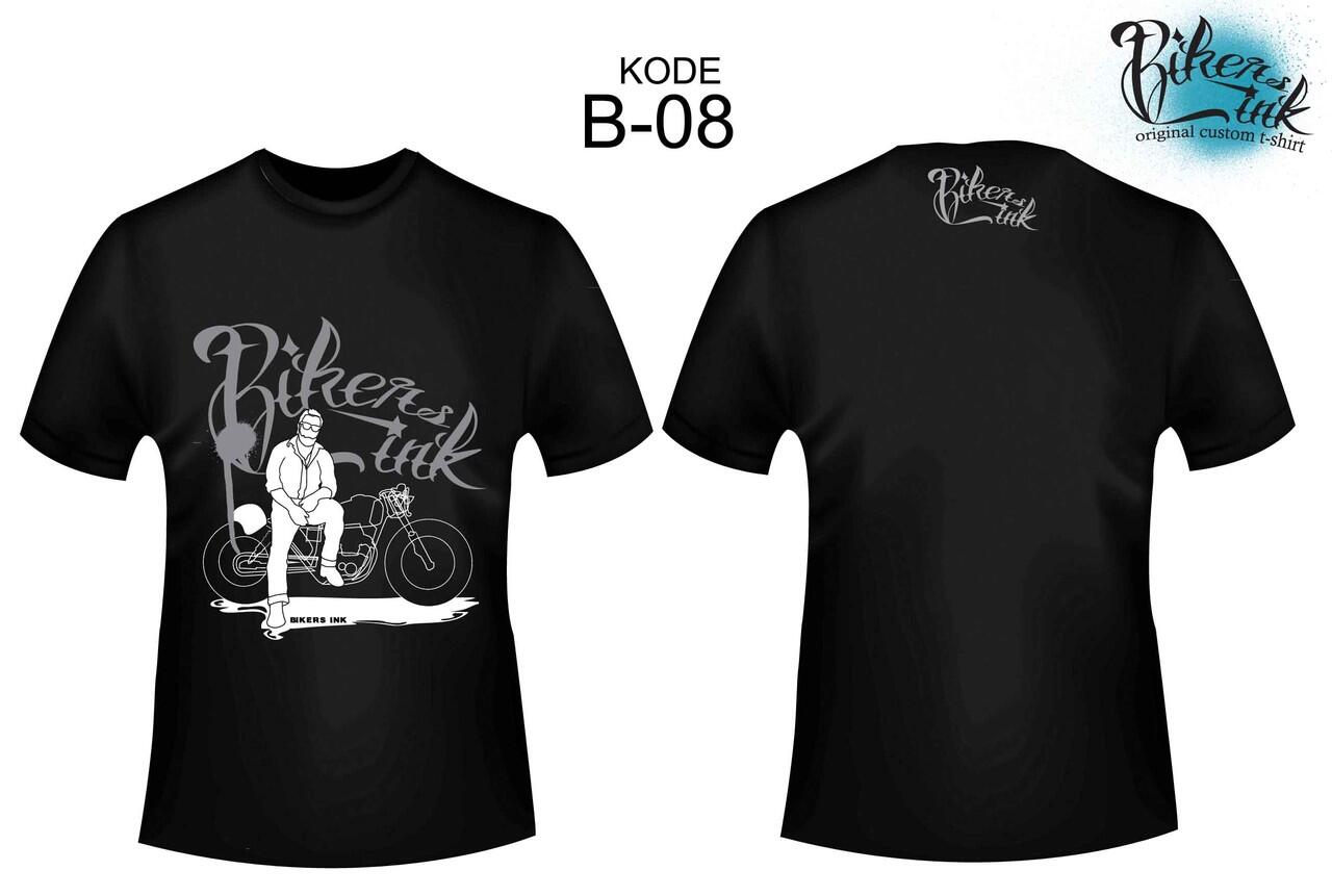 Terjual Bikers Ink - KAOS MOTOR CLASSIC CAFE RACER, JAPS 
