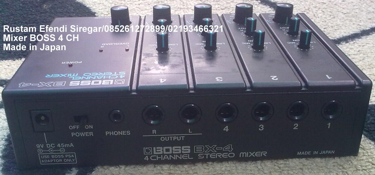 Mixer BOSS 4 CH Made in : Japan