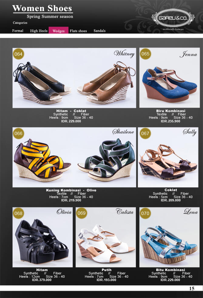 Sepatu Wedges Wanita