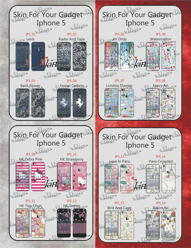 7print-Sticker Anti Gores u/ semua tipe HP&Gadget-3M,Carbon,Transparant&Custom.