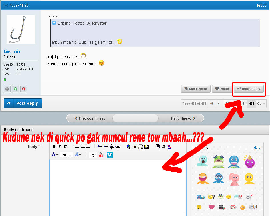 &#91;ask&#93;Kenapa Quick Replay punya ane???