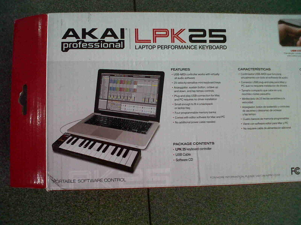 Dijual keyboard controller mini AKAI LPK 25 Baru