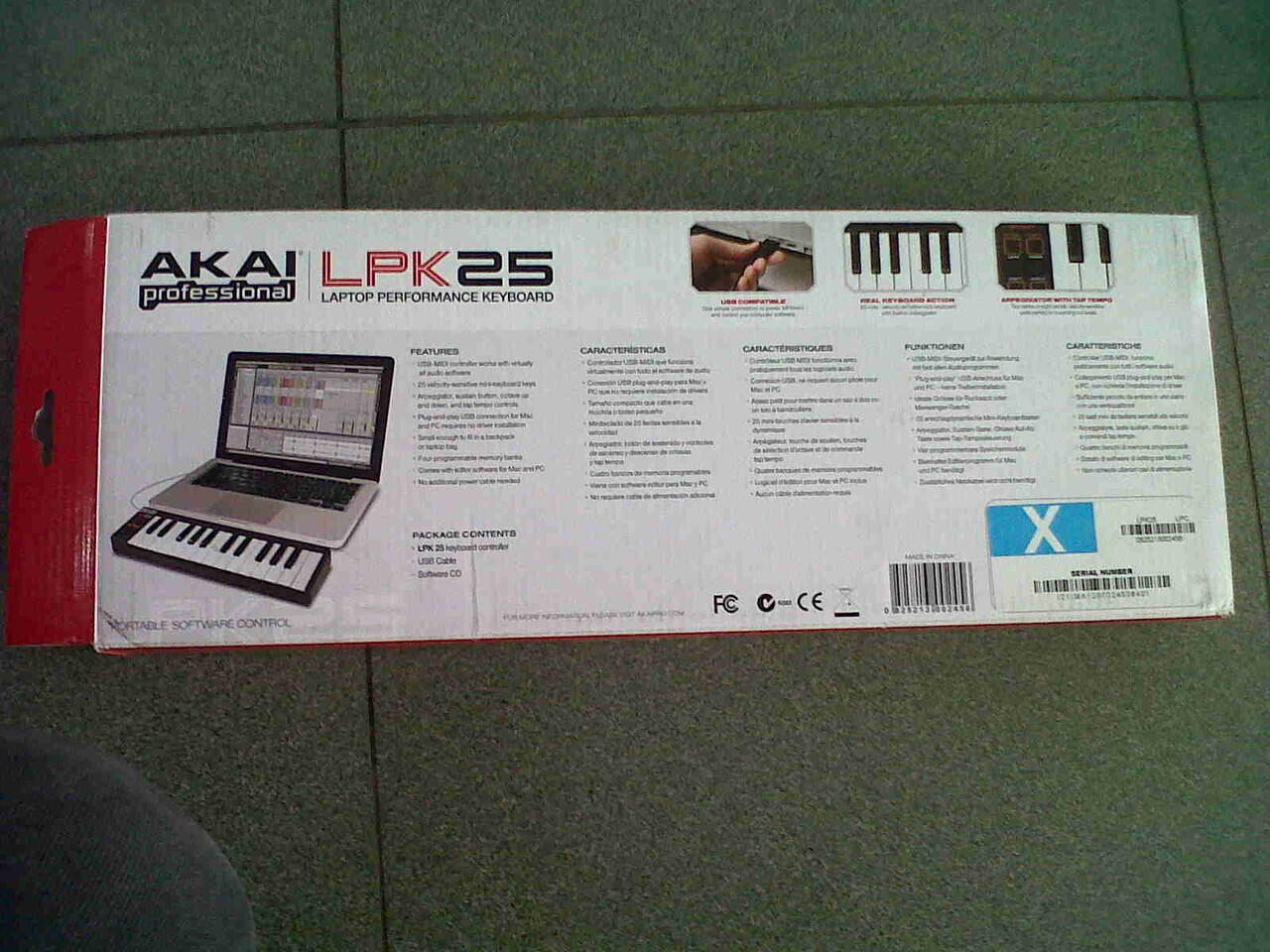 Dijual keyboard controller mini AKAI LPK 25 Baru