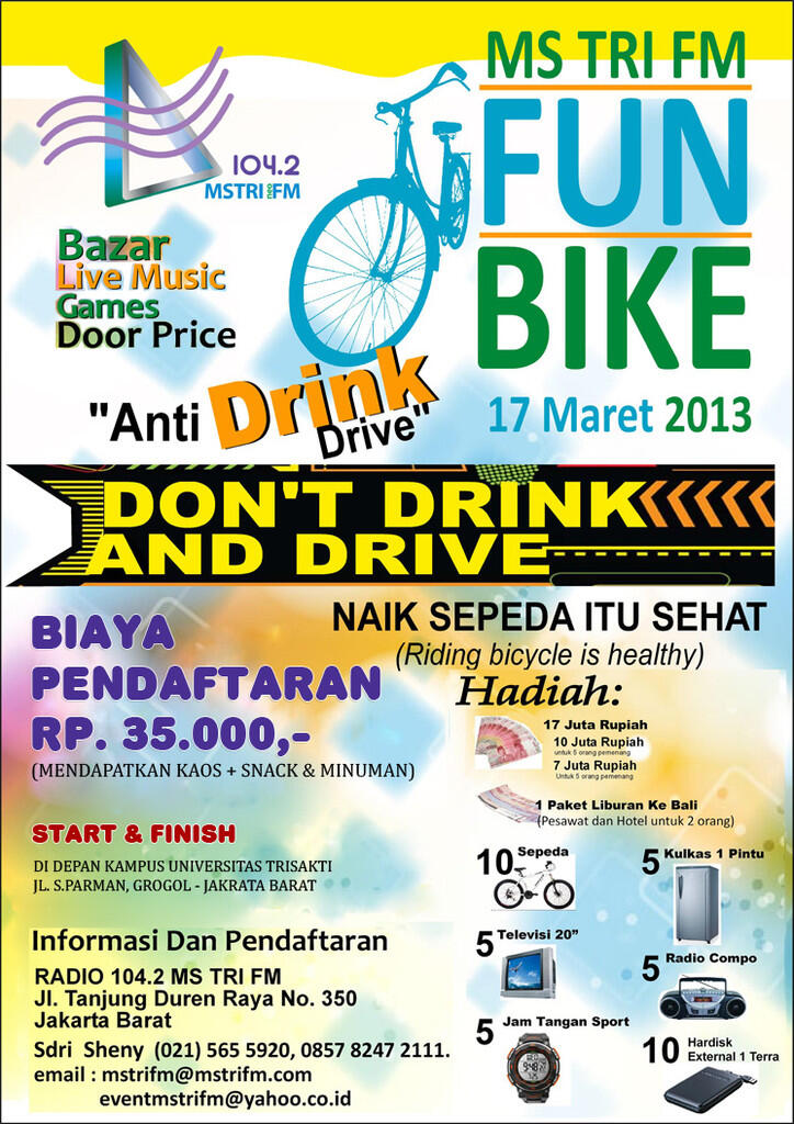 Fun Bike MSTRI FM jakarta 17 Maret 2013
