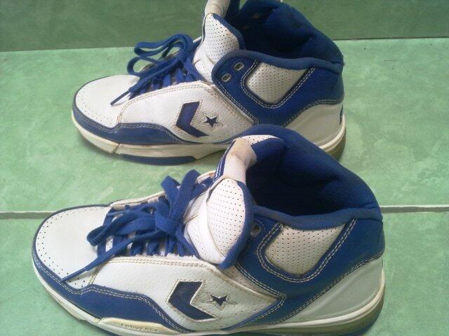 Sepatu Basket Converse Weapon Evo Blue Ukuran 41