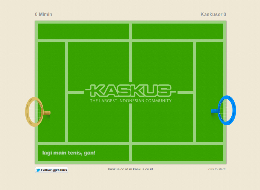 Bisa Main Tenis di kaskus