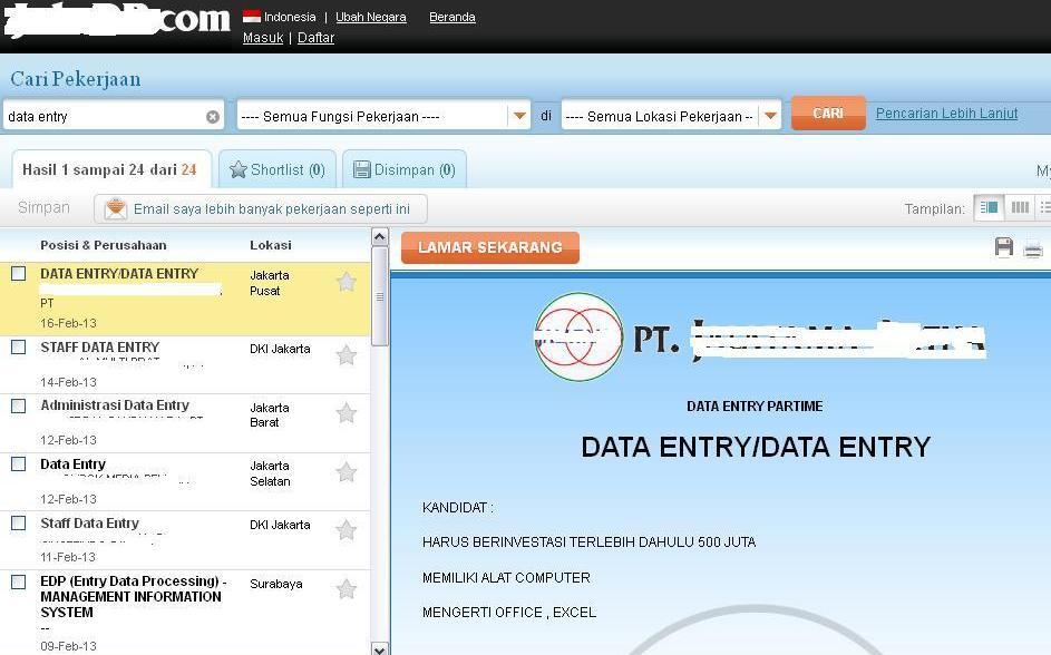 Kaget baca info lowongan ini gan