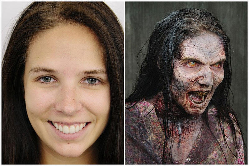 Beginilah Proses Wanita Cantik Menjadi Zombie di FIlm The Walking Dead 