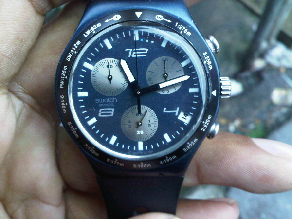 swatch irony chronograph