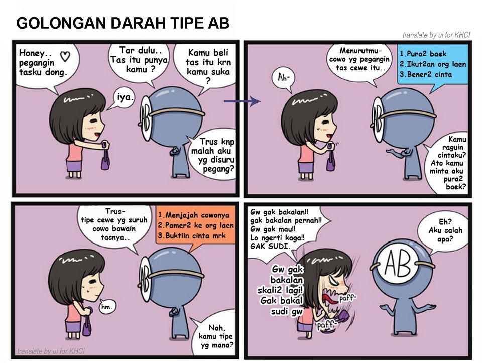 &#91;Komik Strip&#93; Karakteristik Menurut Golongan Darah