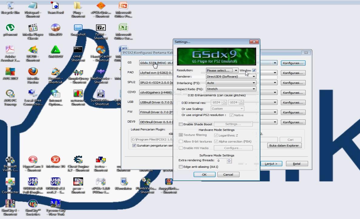 CARA MENGINSTAL EMULATOR PS2 (PCSX2 1.0.0) DI PC/LEPI