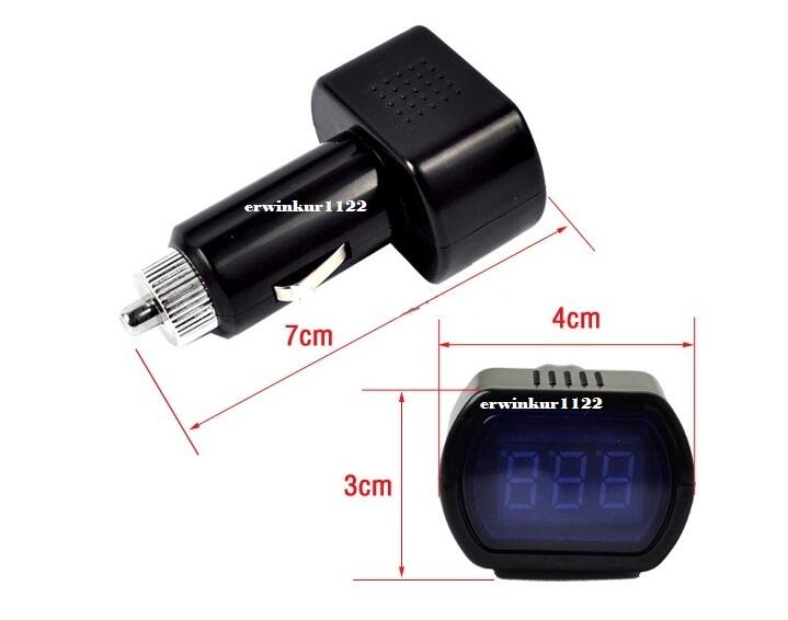 Car Battery Voltage Meter untuk Aki Mobil