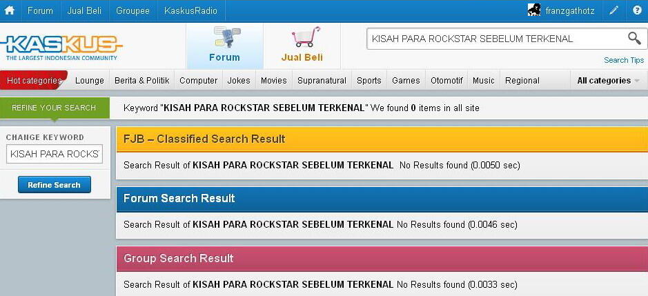 KISAH PARA ROCKSTAR SEBELUM TERKENAL