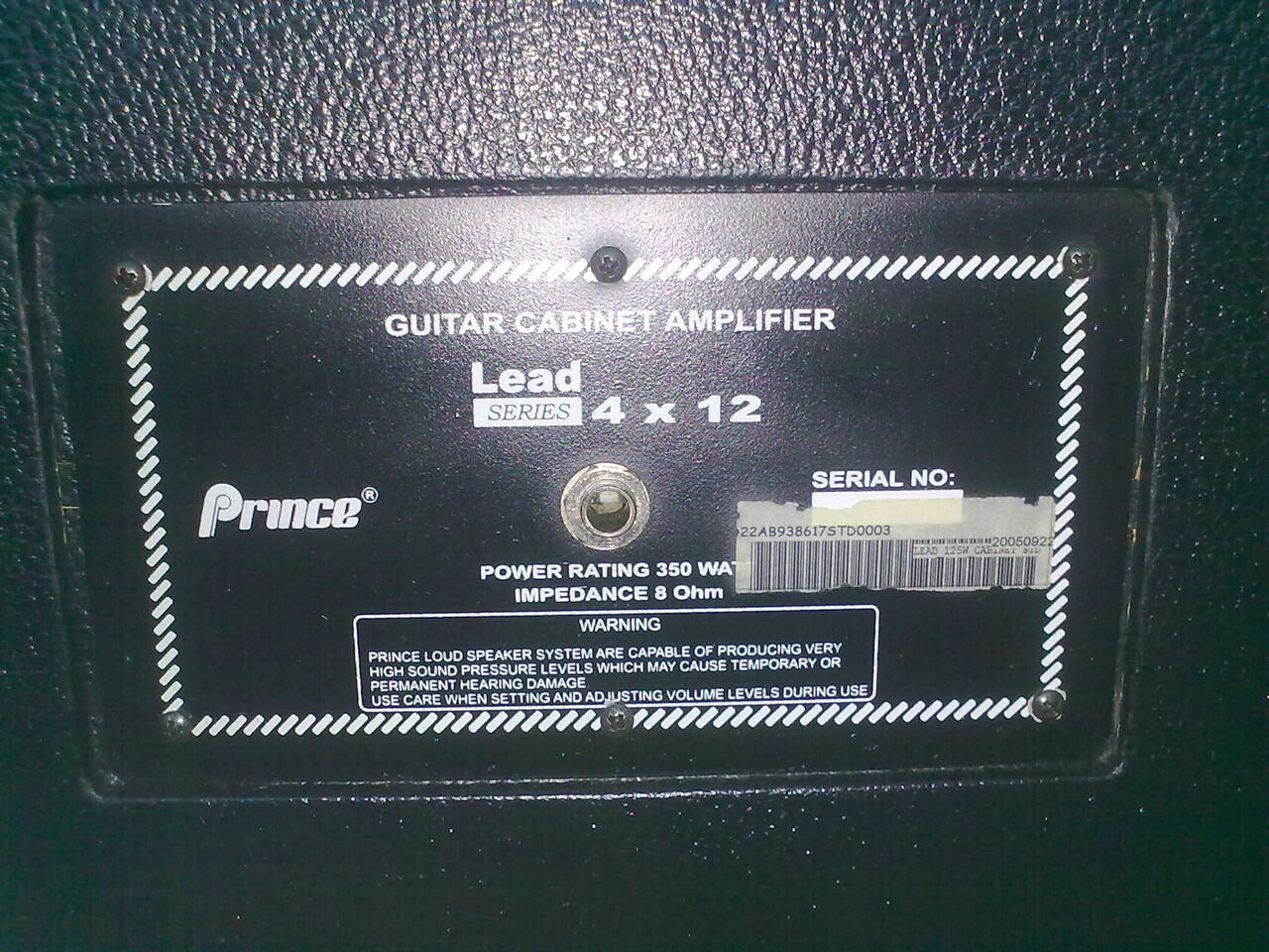Guitar Amplifier Head Cabinet Prince/Lead 125 Watt..