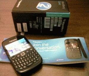 Blackberry Curve Davis 9220 White and Black Murah