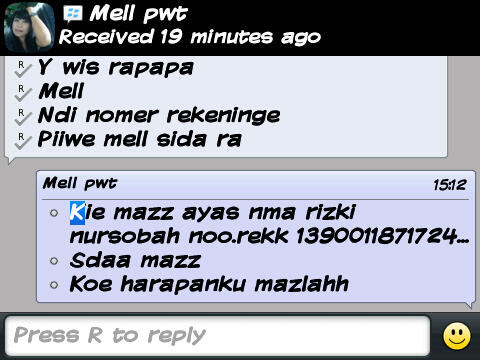 TEMEN ANE KENA TIPU MAHASISWI CANTIK APA SARAN AGAN (WITH PIC)