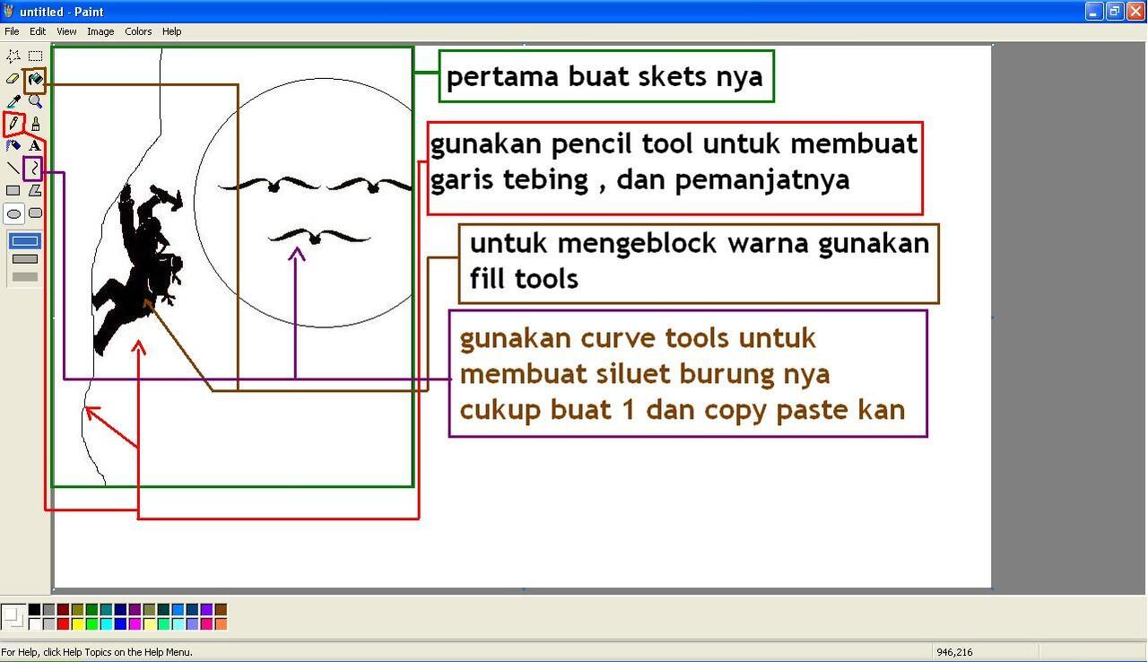 hasil kerja keras ane menggambar lewat ms.paint yang sangat dihargai di kaskus :)