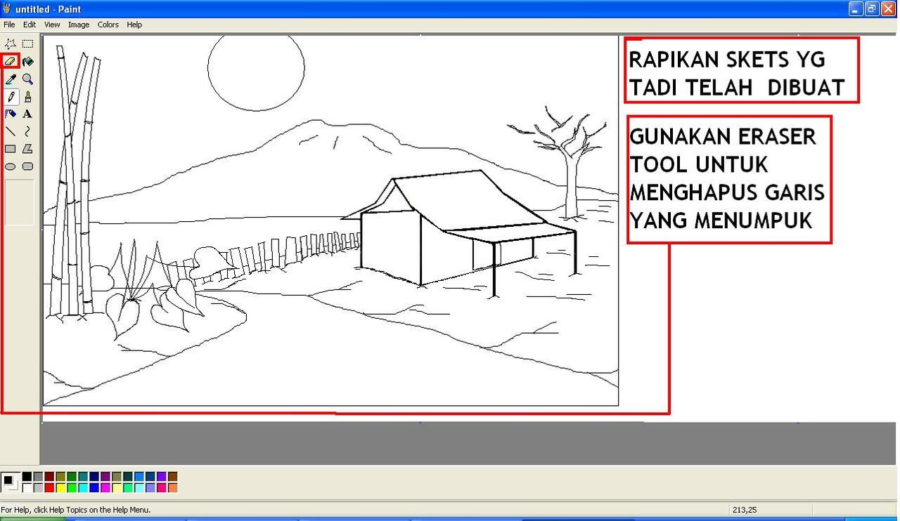 hasil kerja keras ane menggambar lewat ms.paint yang sangat dihargai di kaskus :)