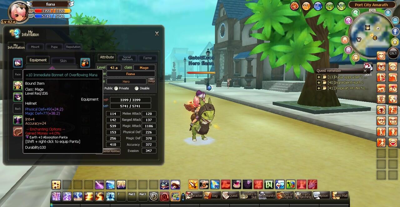 JUAL CHAR&quot;KNIGHT AGE&quot; MAGE/KNIGHT LVL 42(MAX)