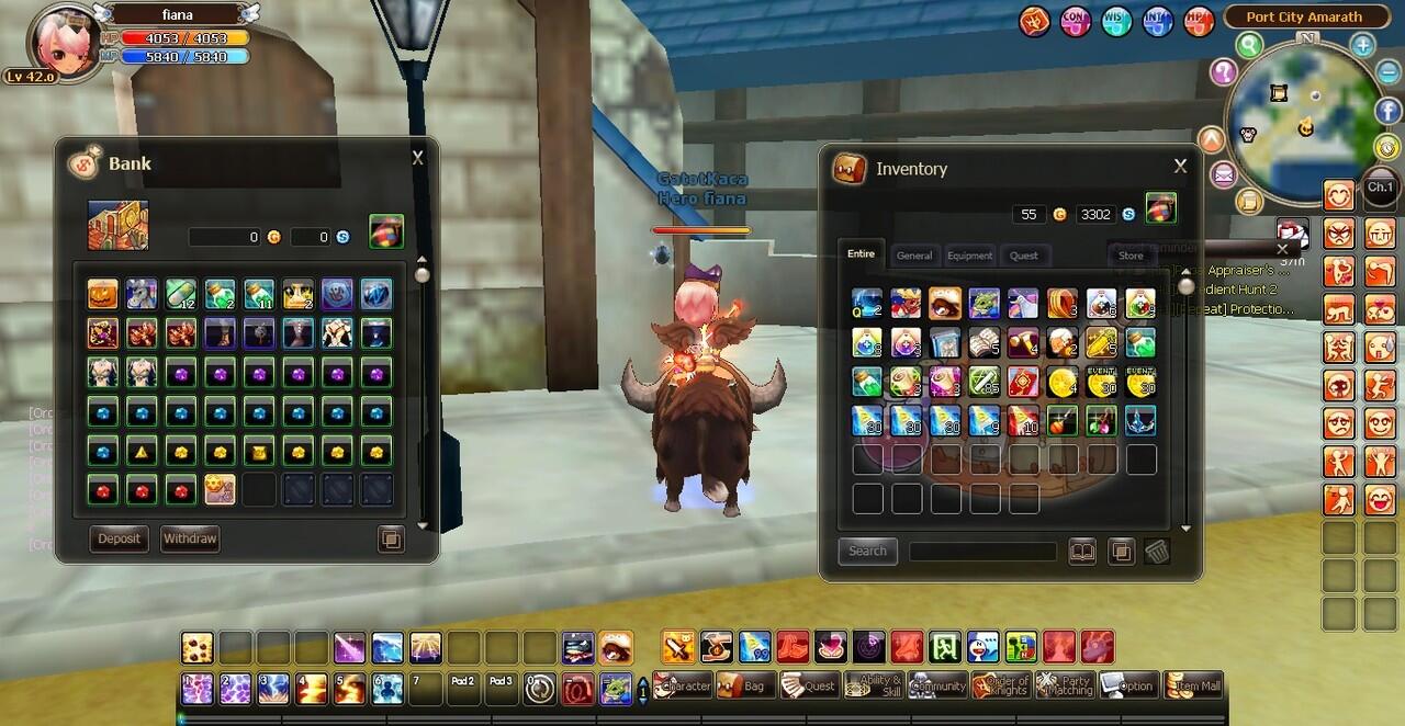 JUAL CHAR&quot;KNIGHT AGE&quot; MAGE/KNIGHT LVL 42(MAX)