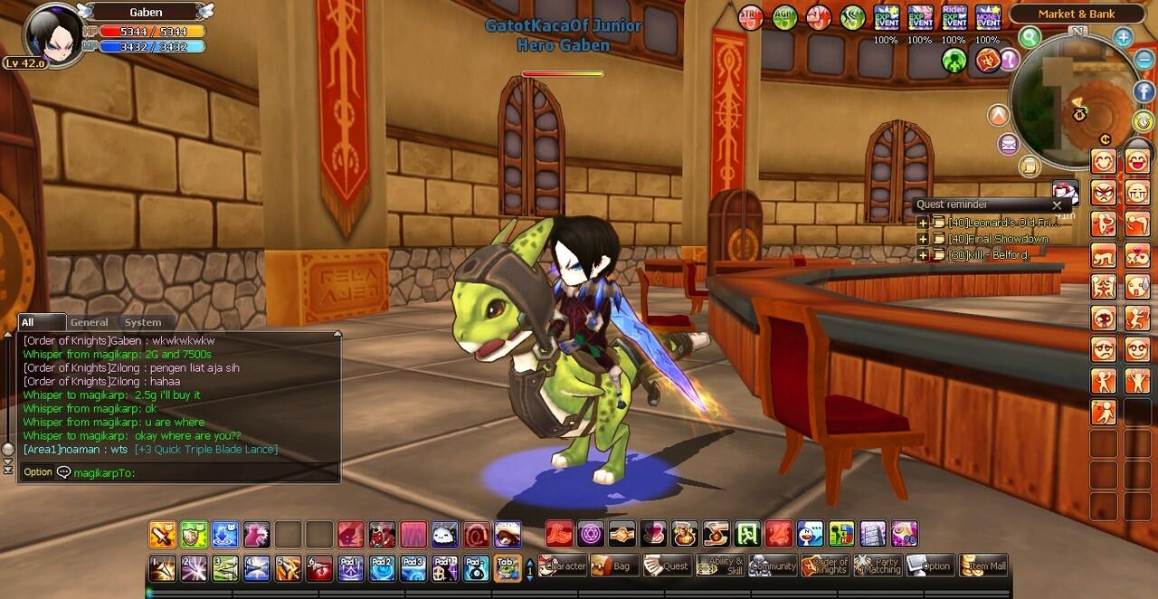 JUAL CHAR&quot;KNIGHT AGE&quot; MAGE/KNIGHT LVL 42(MAX)