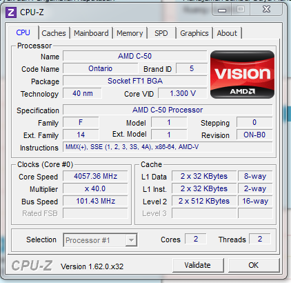 &#91;ask&#93; Overclock AMD Brazos C-50