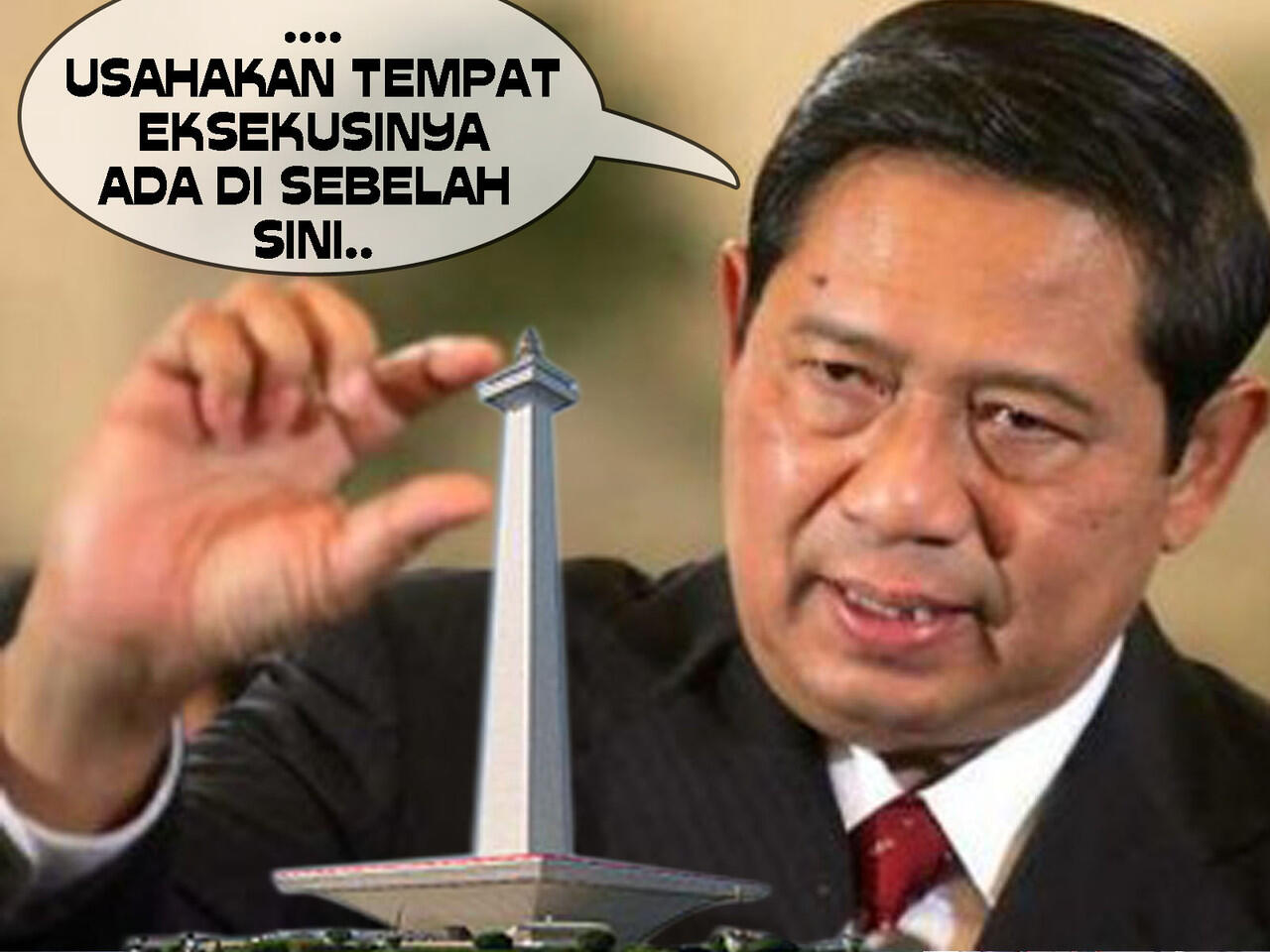 Presiden SBY tentukan titik eksekusi Anas Urbaningrum di Monas
