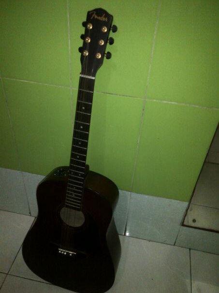 gitar akustik elektrik fender orriginal repaint muraaaahh bgd