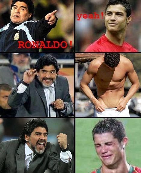 ronaldo vs maradona