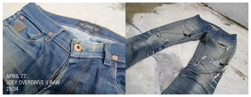 APRIL 77 DENIM/JEANS ORIGINAL (JOEY OVERDRIVE II RAW) MURAH!
