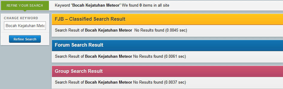 Selamat Setelah Kejatuhan Meteor