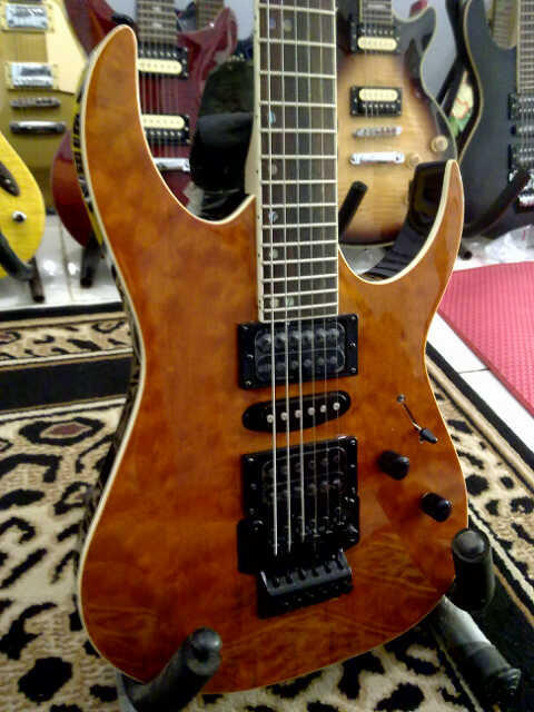 gitar ibanez premium (custom pabrik)orange + bonus
