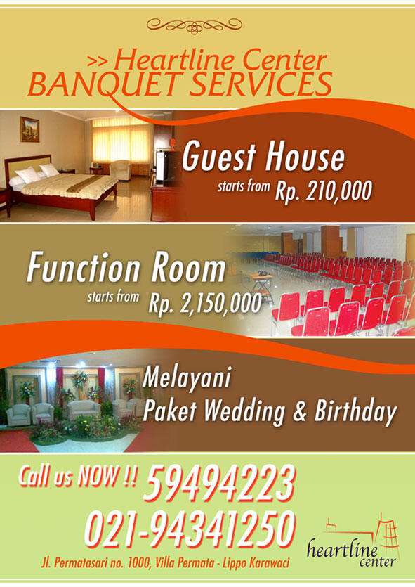Harga Promo!! Ruang Serbaguna untuk berbagai event (Wedding, Seminar dll) -Tangerang