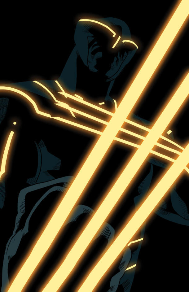Karakter Marvel dengan gaya TRON