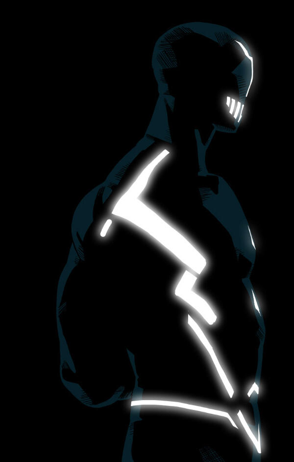 Karakter Marvel dengan gaya TRON