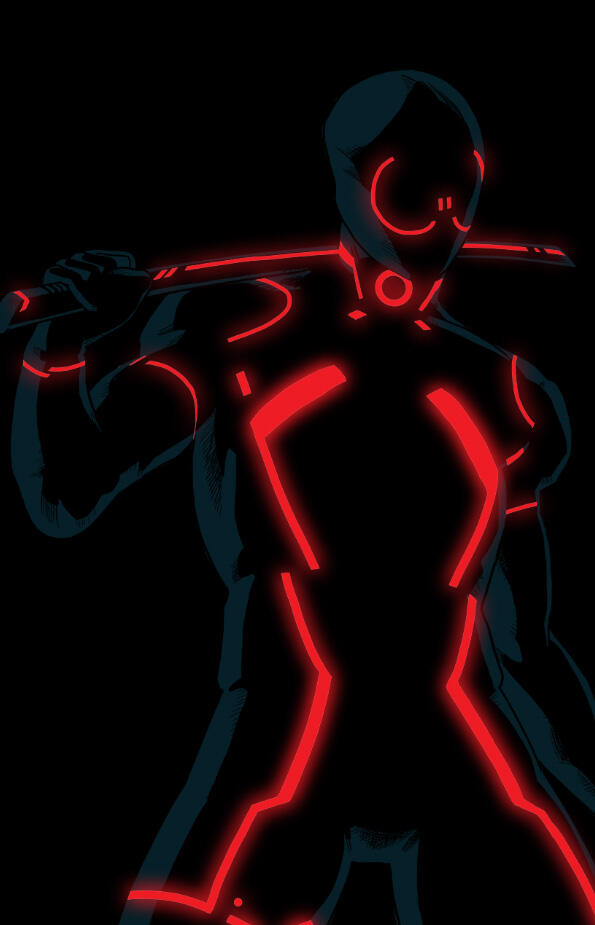 Karakter Marvel dengan gaya TRON
