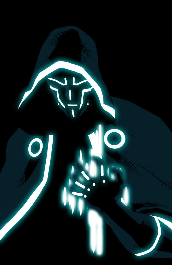 Karakter Marvel dengan gaya TRON