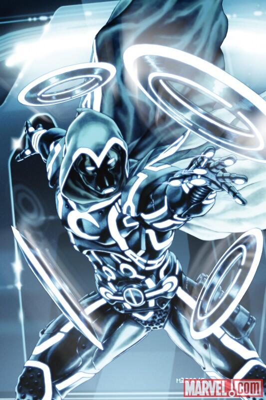 Karakter Marvel dengan gaya TRON