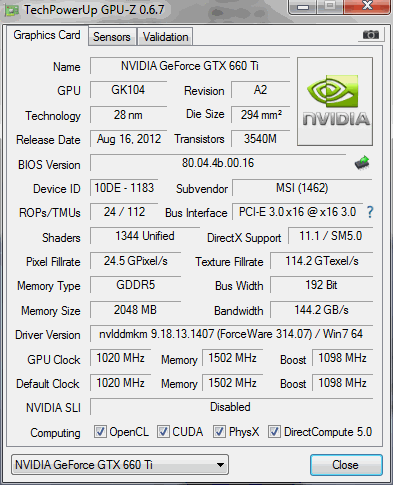 VGA&#93; Review MSI GTX 660ti PE with Maximum Triple Overvoltage 