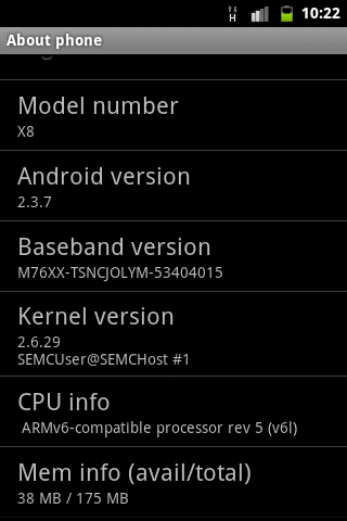 Sony Ericsson Xperia X8