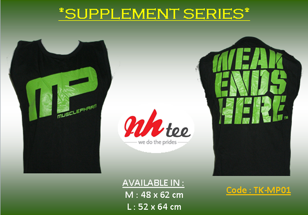 Baju Kaos Fitness/Gym NH-Tee (Manggala Nutrindo)