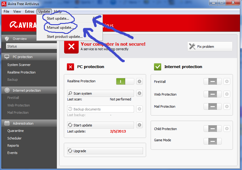&#91;help&#93; cara update avira gimana gan?