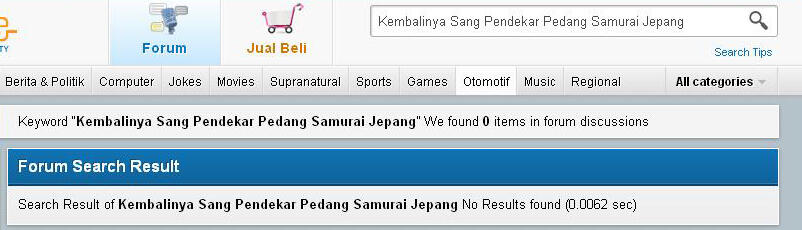 Kembalinya Sang Pendekar Pedang Samurai Jepang 