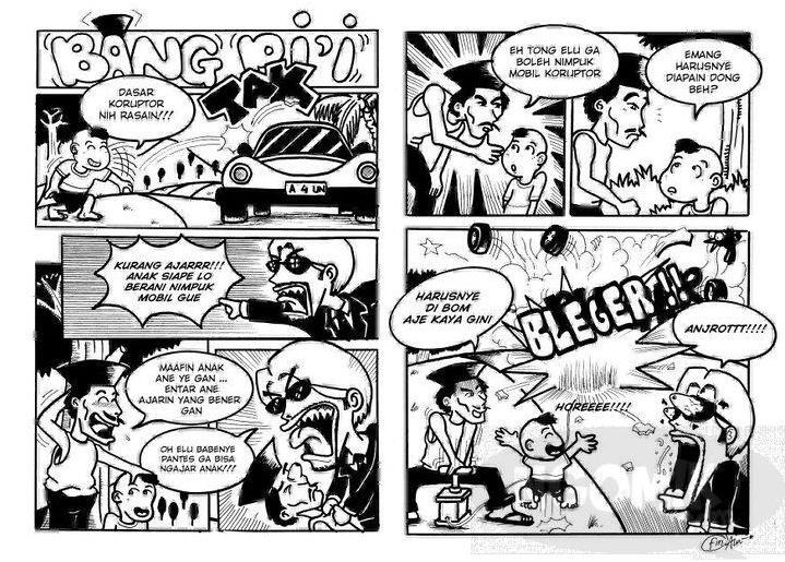 Gambar Komik  Horor  Lucu 